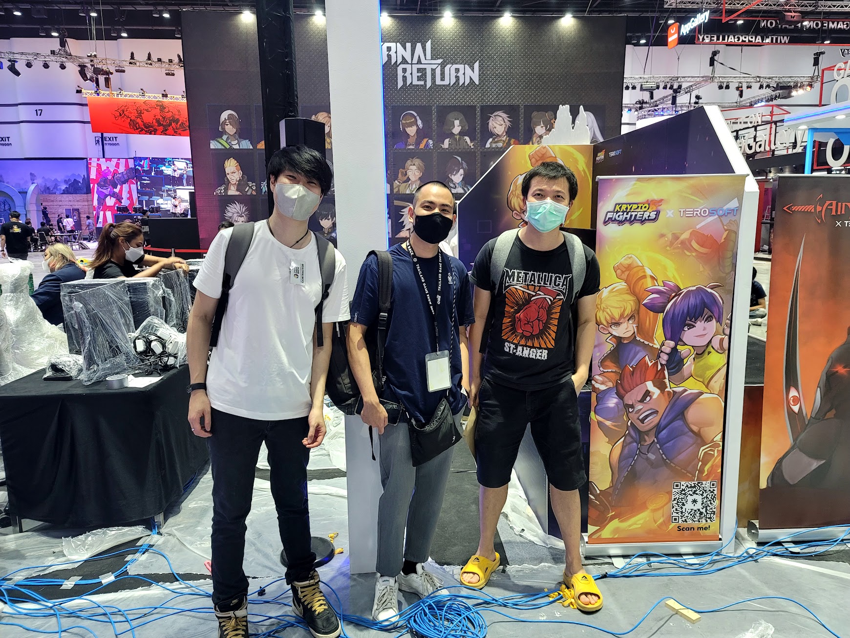 Kryptofighters booth at Thailand Game Show