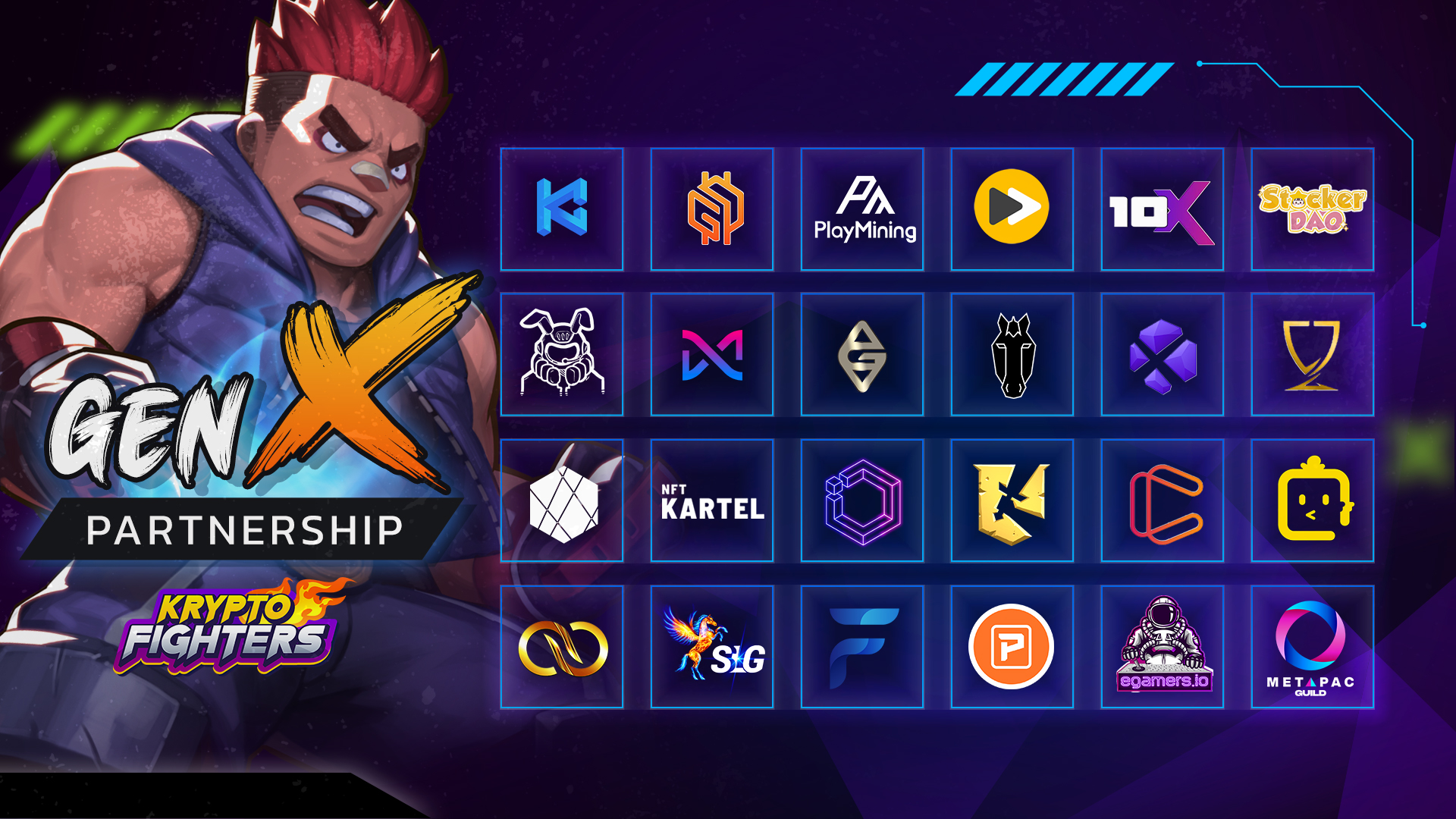 Kryptofighters partnership artwork