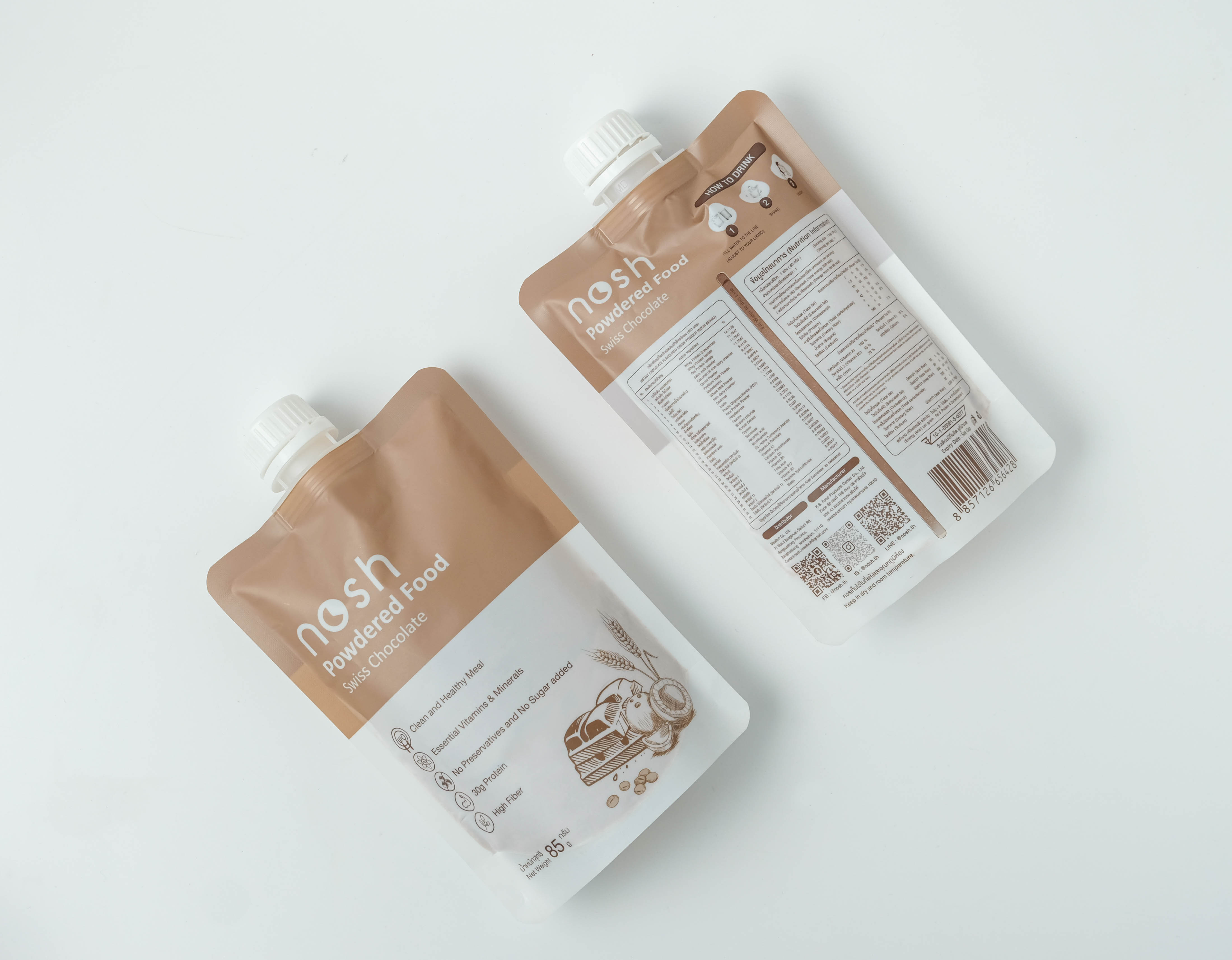 Nosh powdered food pouch